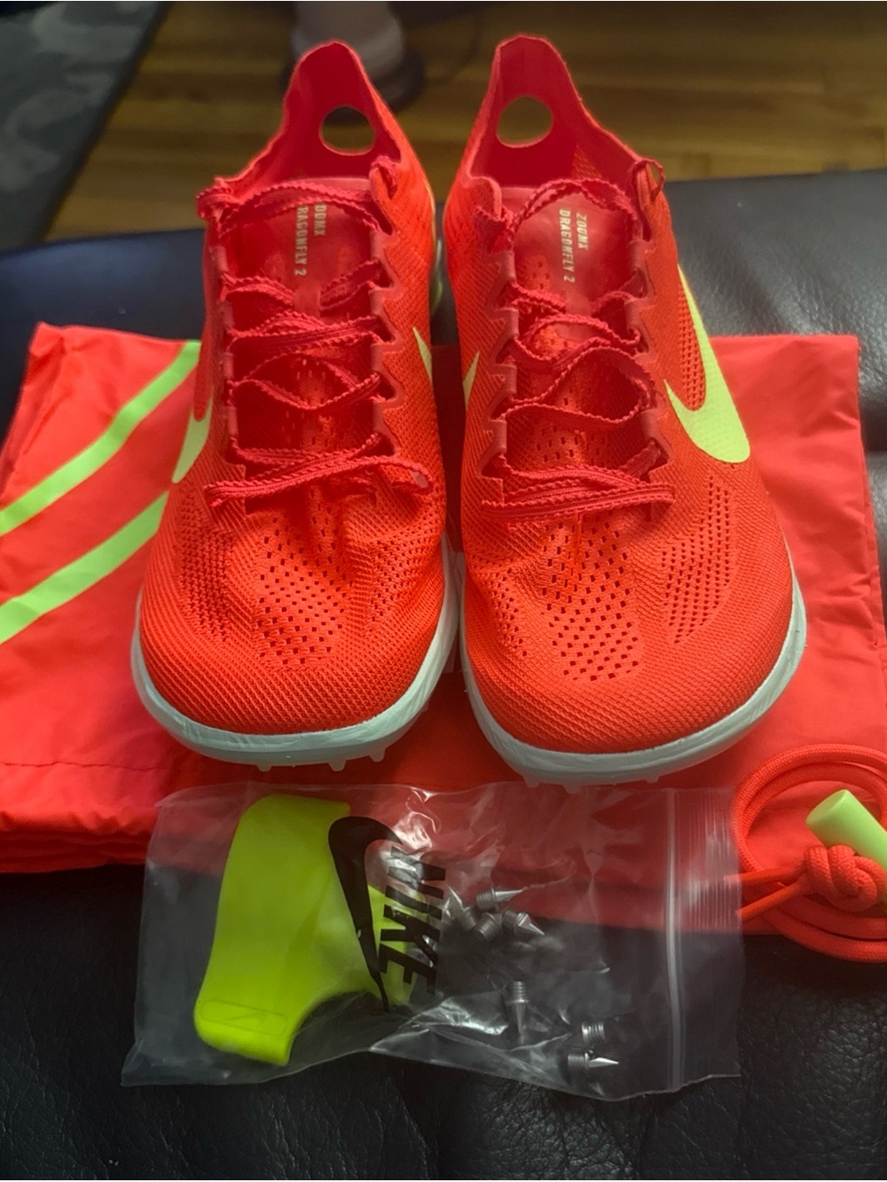 Nike ZoomX Dragonfly 2 Track Spikes Crimson Red Men’s Size 8 FD8413-600